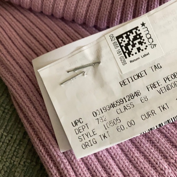 Free People Solid Ribbed Mini Skirt NEW WITH TAG - Picture 5 of 6